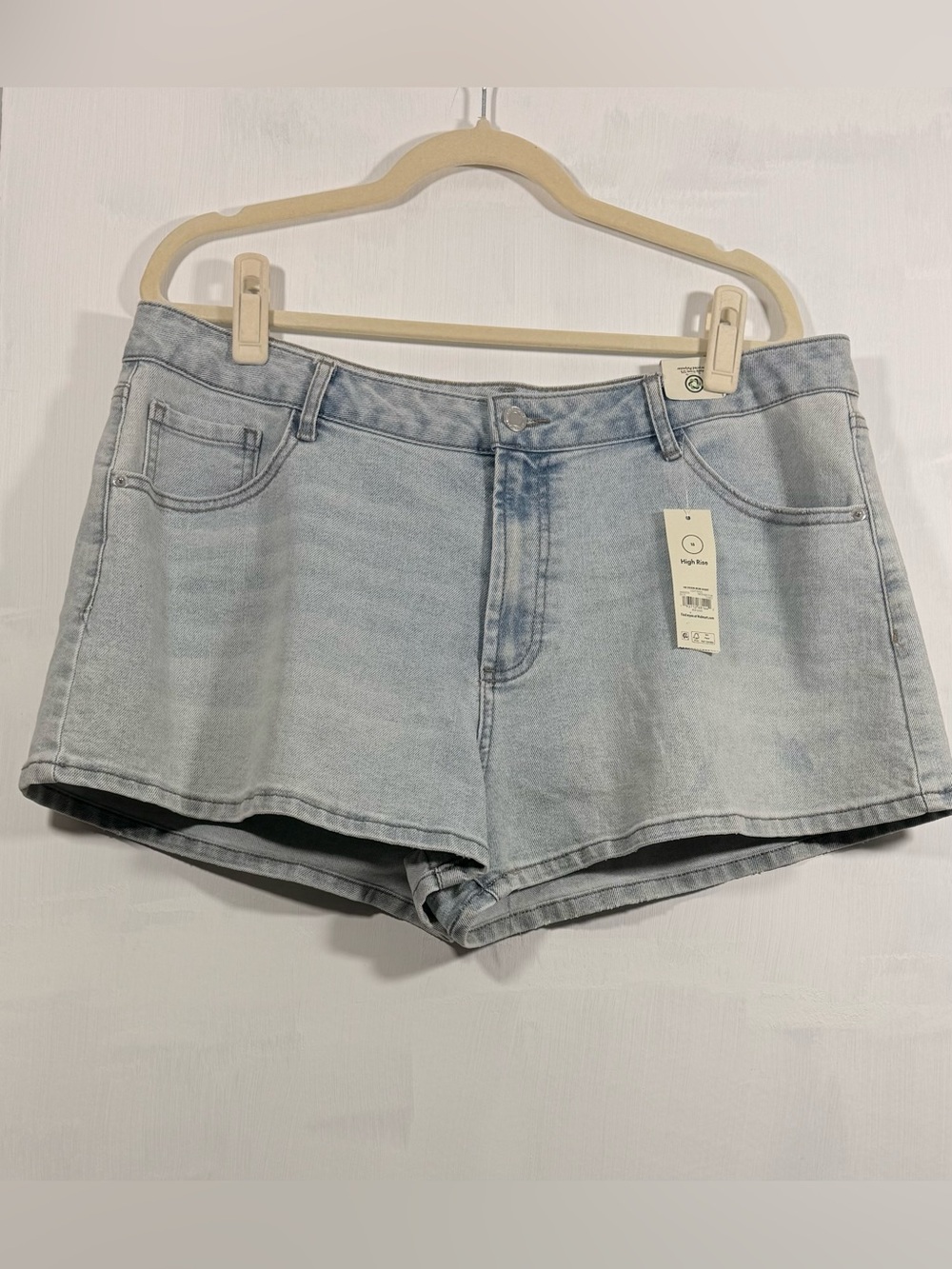 Light Wash Denim High-Rise Women’s Shorts